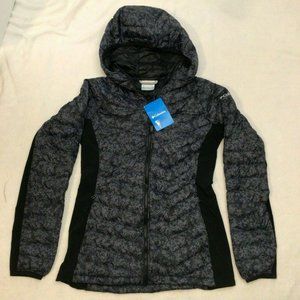 Columbia Women's Mighty Lite Hooded Jacket, Medium - Black/Gray